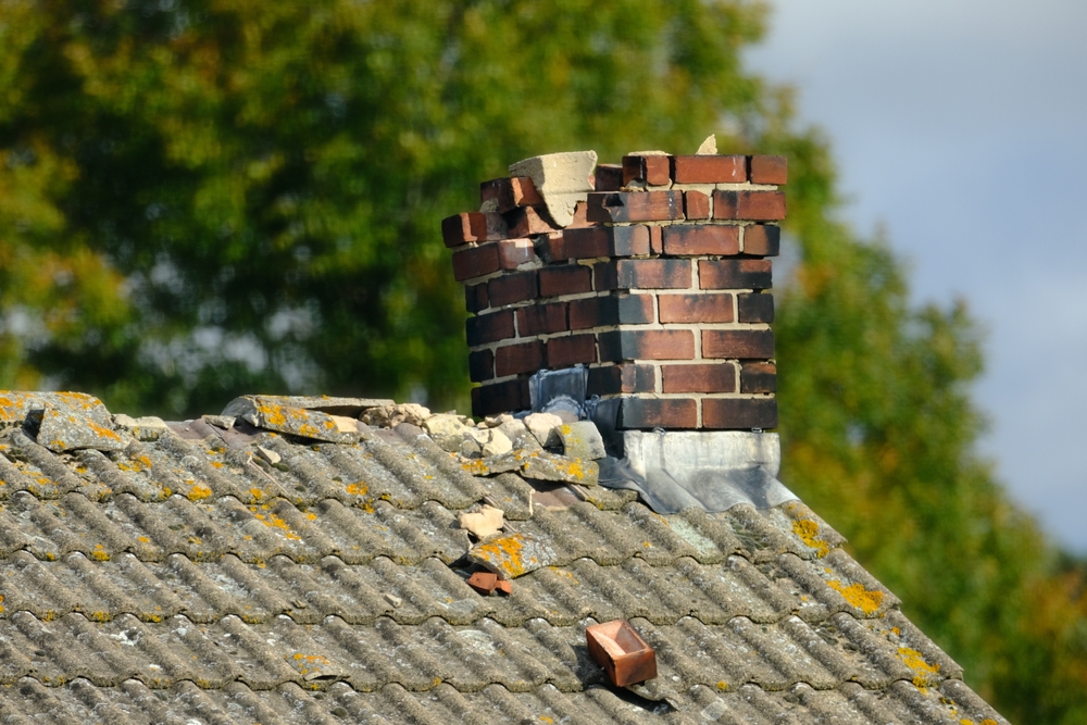 Chimney in a state of disrepair